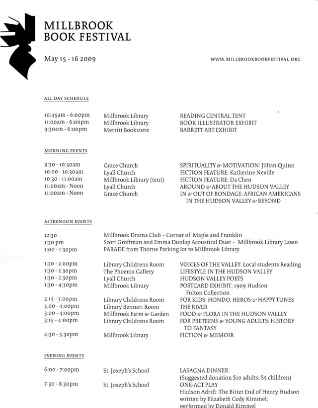 MBF Schedule & Map2009